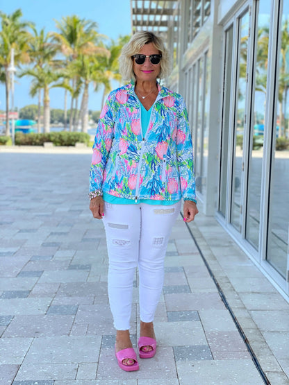 SEASHELL BEACH FULL ZIPPER