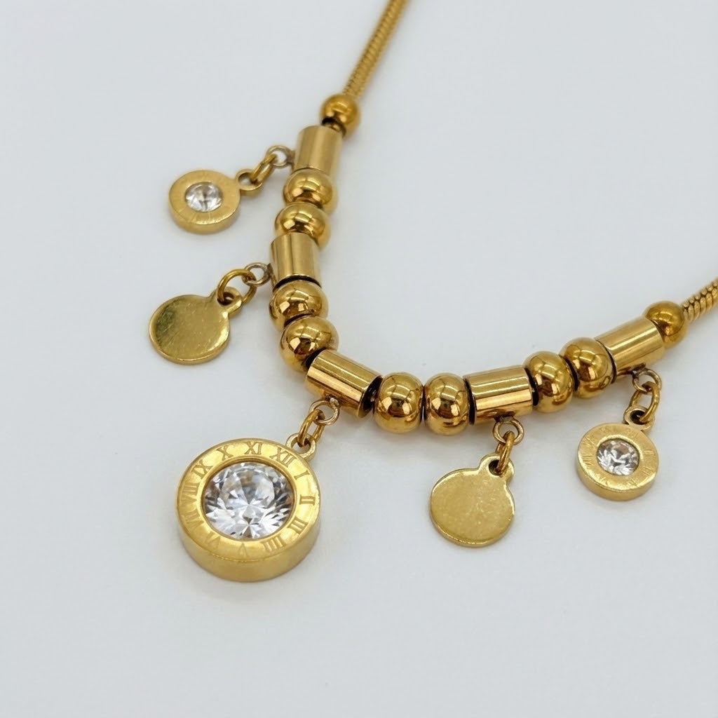 ALB Custom Gold Charmed Necklace