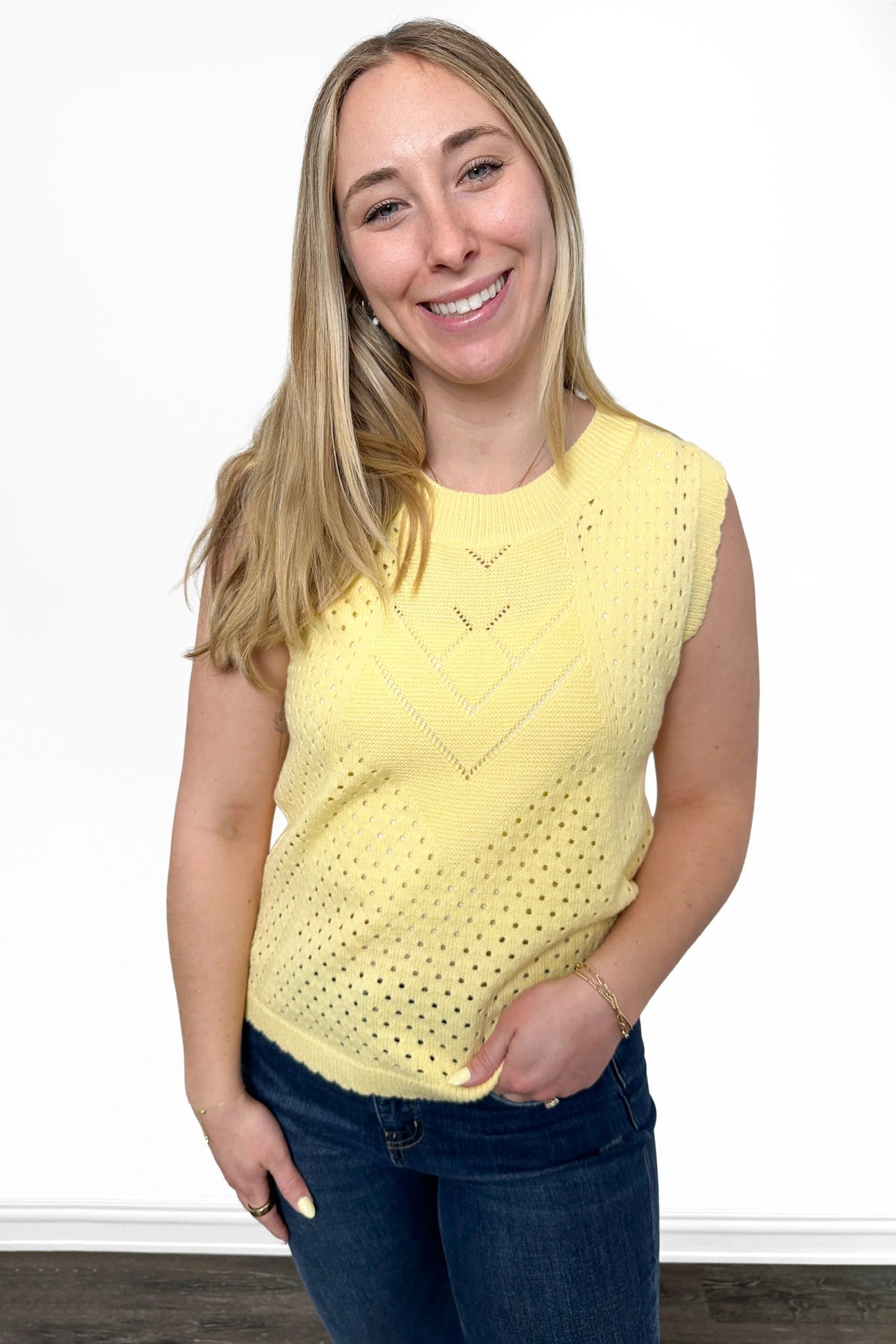 ALB Custom Women's Pointelle Knit Tank Top