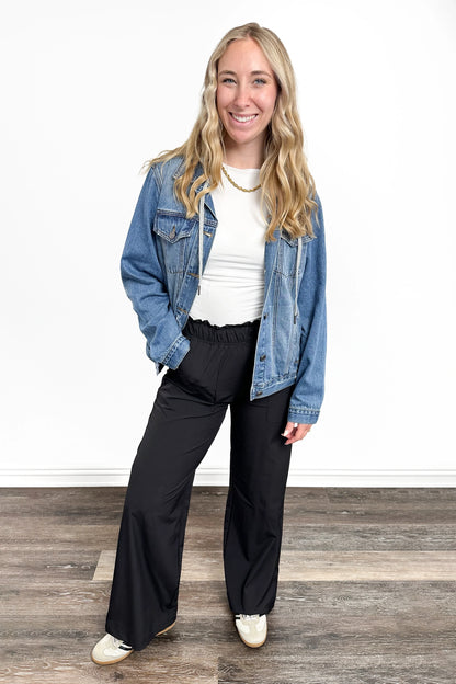The Misty Classic Loose Fitted Removable Hood Denim Jacket