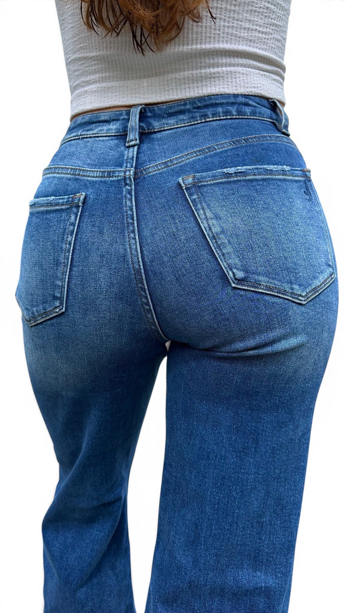 The Brenda High-Rise Tummy Control Wide Leg Jeans