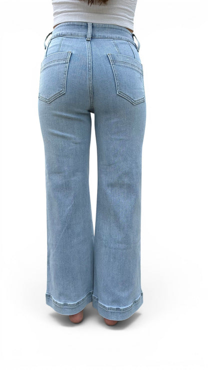 The Joan Super High-Rise Tummy Control Wide Leg Jeans