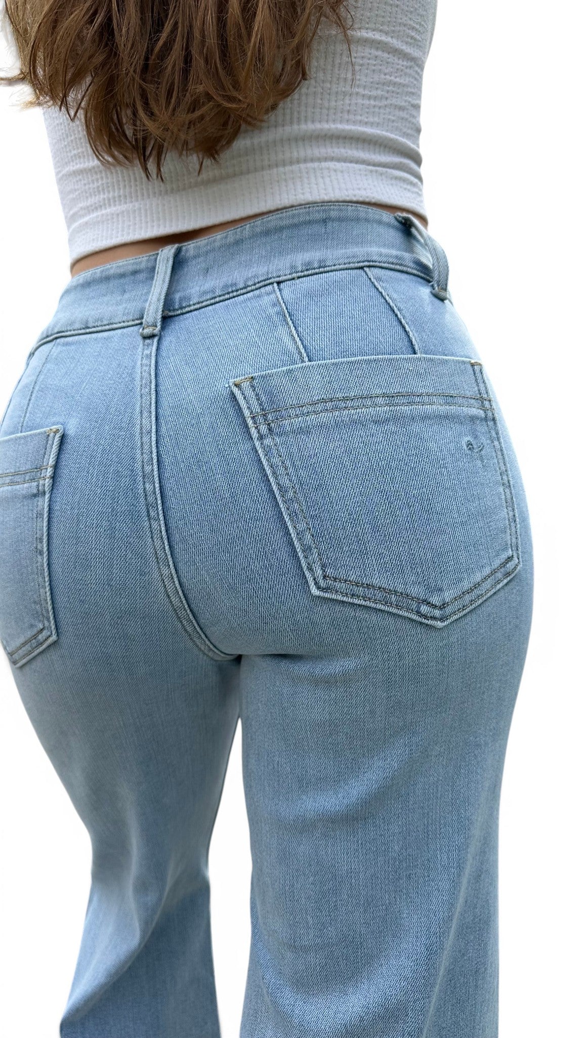 The Joan Super High-Rise Tummy Control Wide Leg Jeans