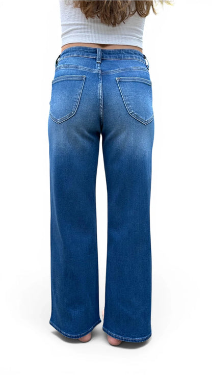 The Brenda High-Rise Tummy Control Wide Leg Jeans