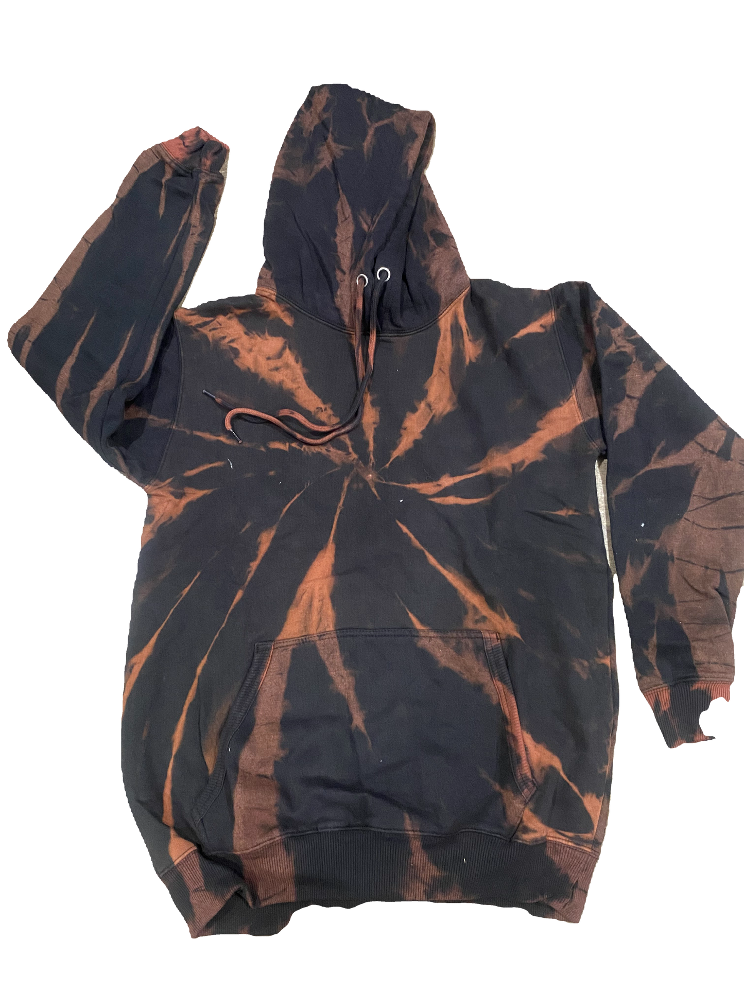 black and brown tie dye