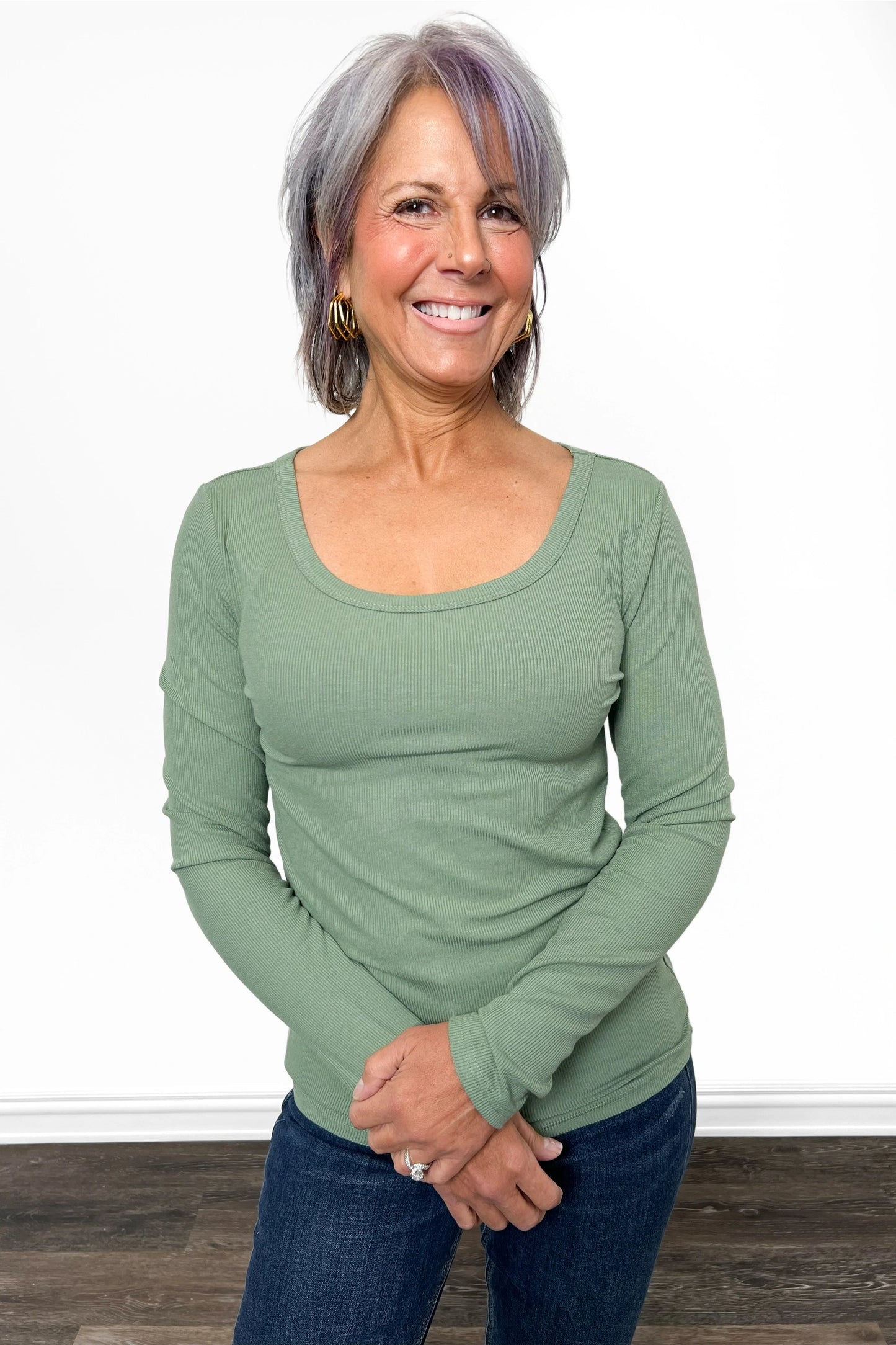 ALB Custom Women's Soft Ribbed Long Sleeve Top