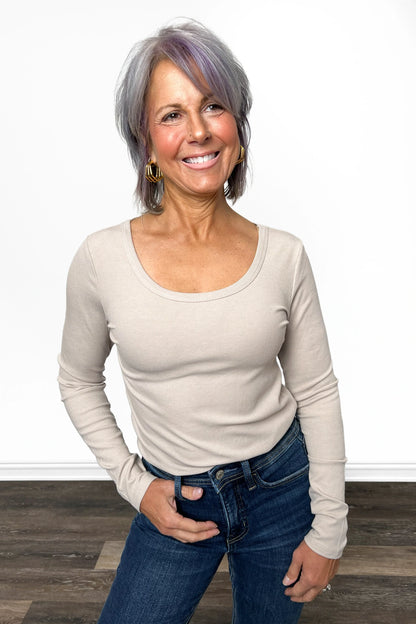 ALB Custom Women's Soft Ribbed Long Sleeve Top