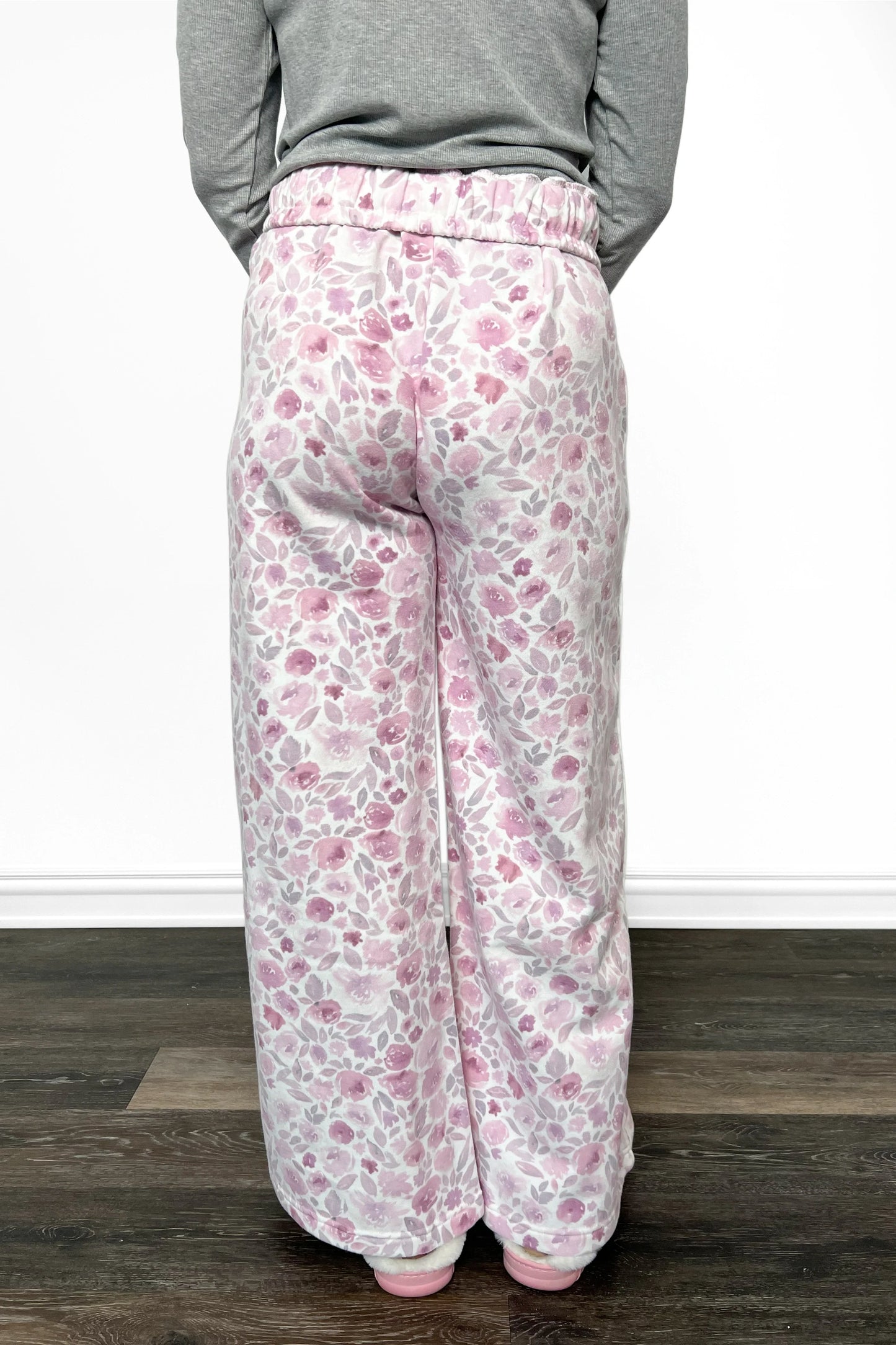 ALB Custom Women's Floral Print Wide Leg Pants - Two Inseams