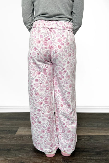 ALB Custom Women's Floral Print Wide Leg Pants - Two Inseams