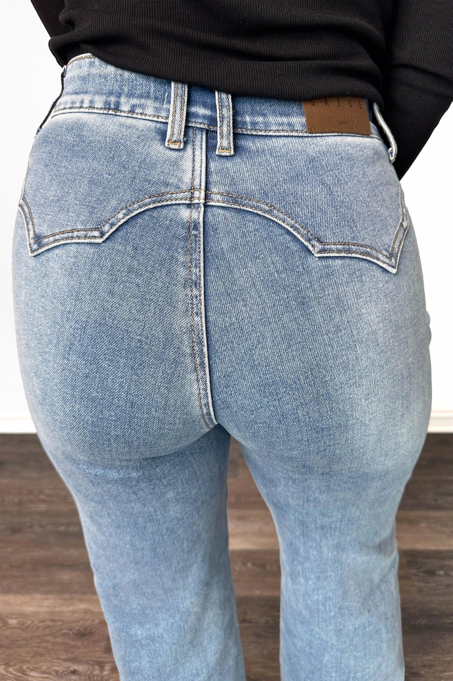 The Scout High-Rise Tummy Control Double Pocket Wide Leg Denim