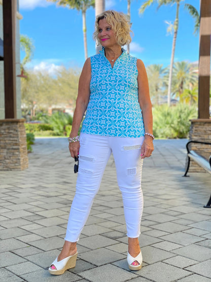 OCEAN MILE SLEEVELESS ZIPPER