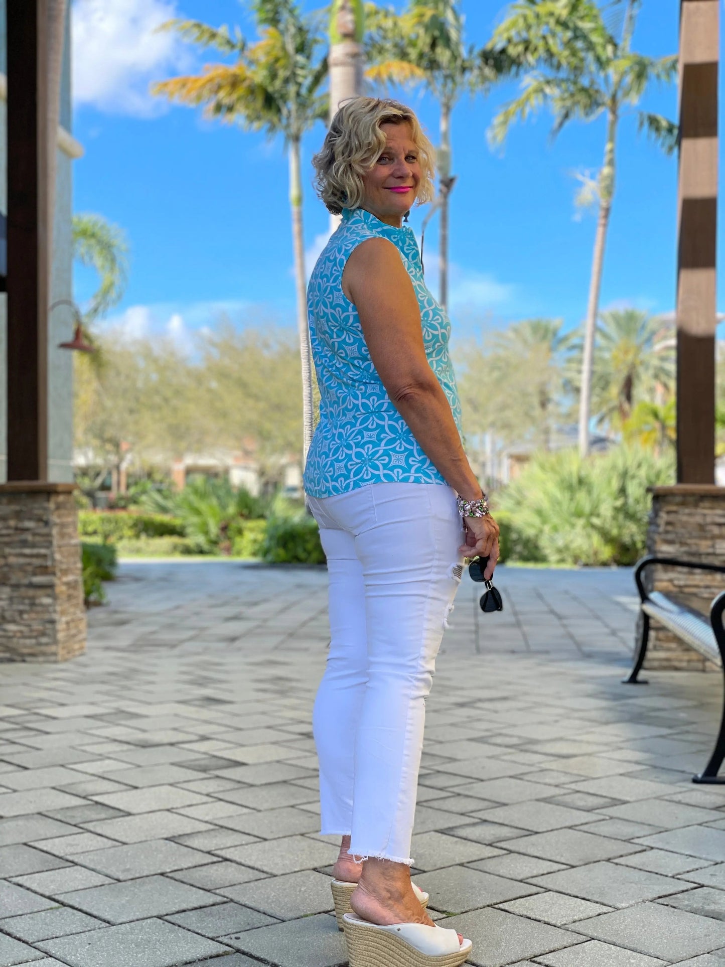 OCEAN MILE SLEEVELESS ZIPPER