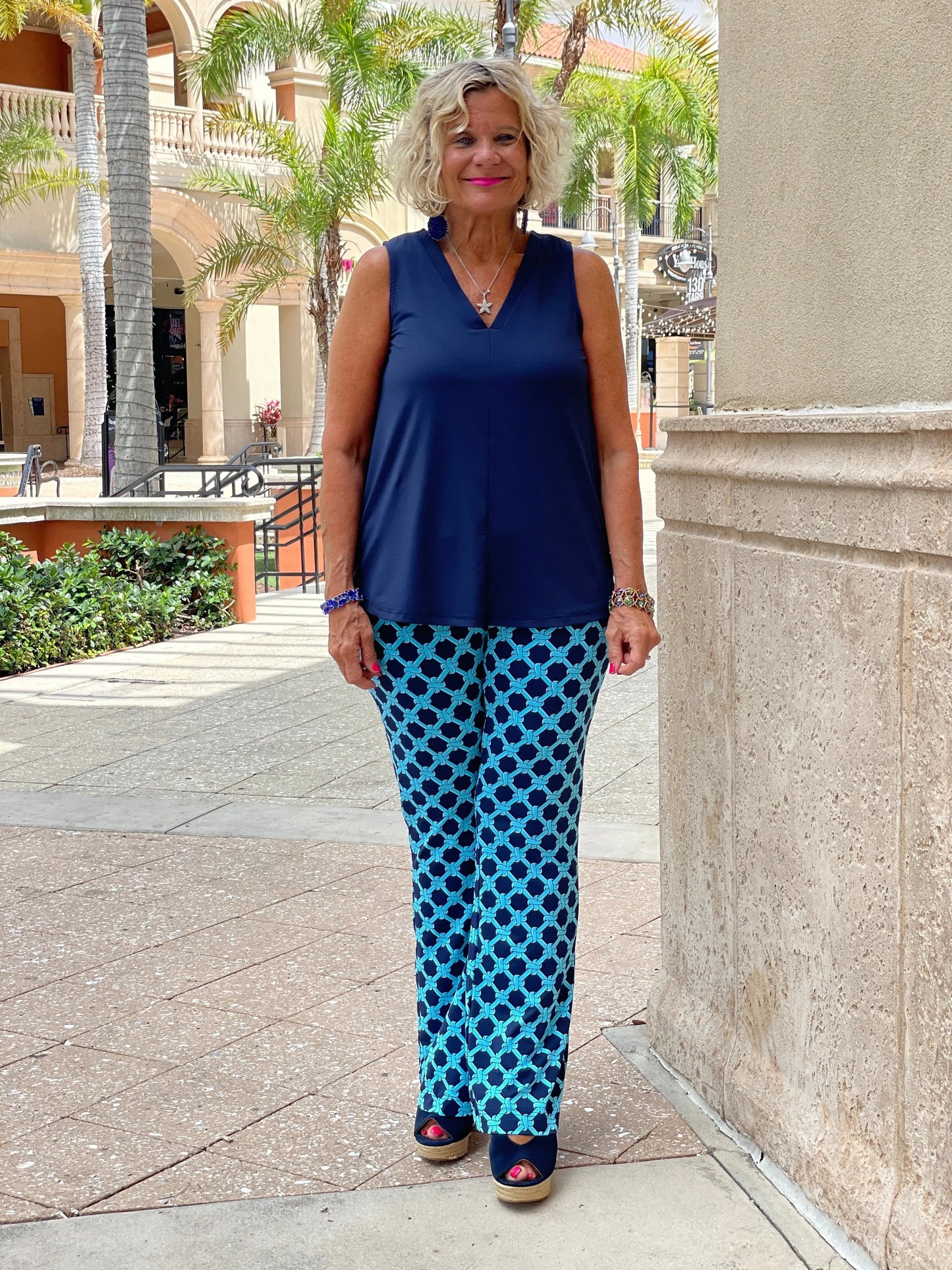 SEASIDE BLUE PALAZZO PANT