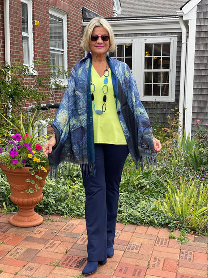 RIVER CRUISE REVERSIBLE SUEDE CLOTH WRAP