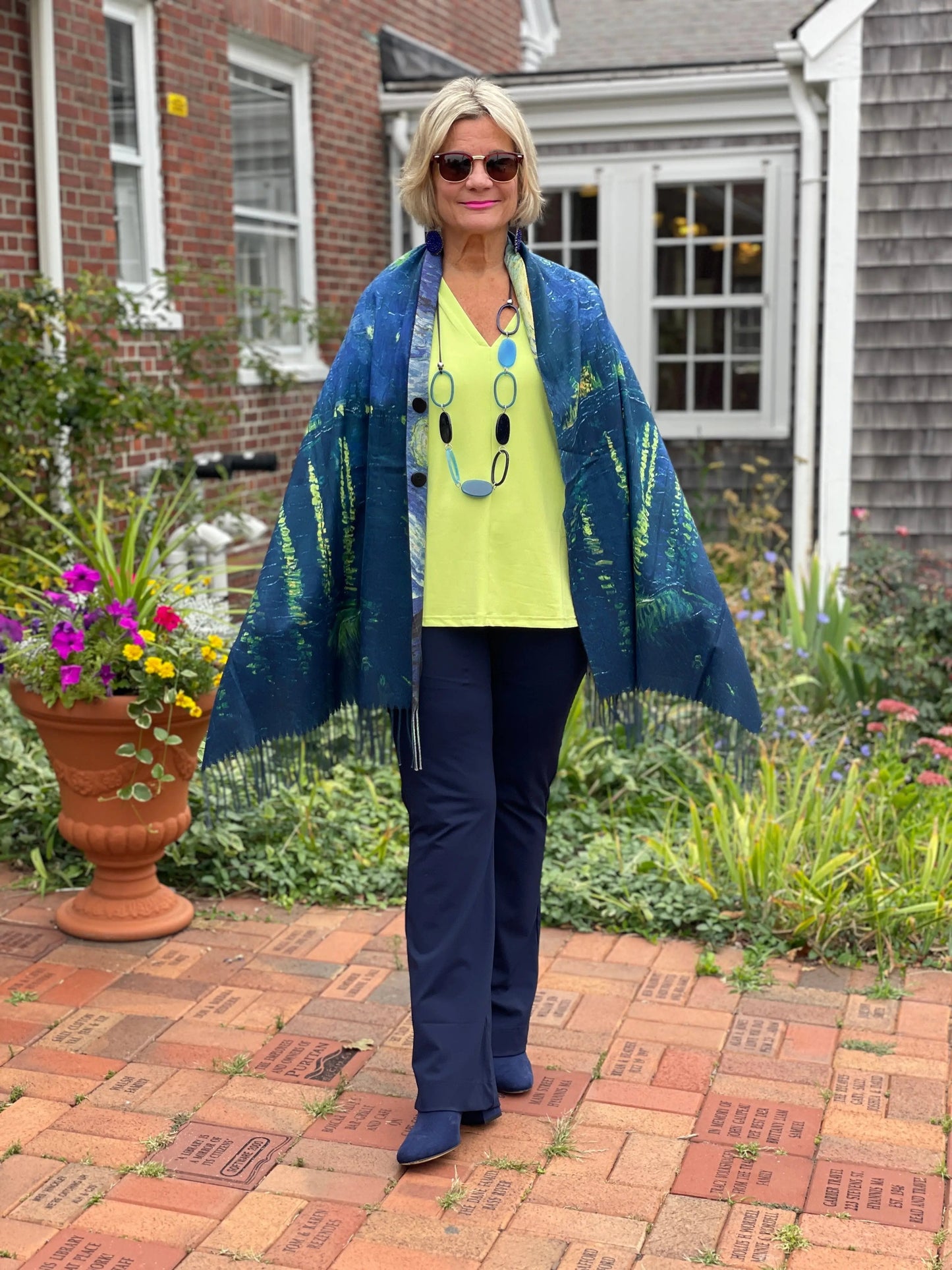 RIVER CRUISE REVERSIBLE SUEDE CLOTH WRAP