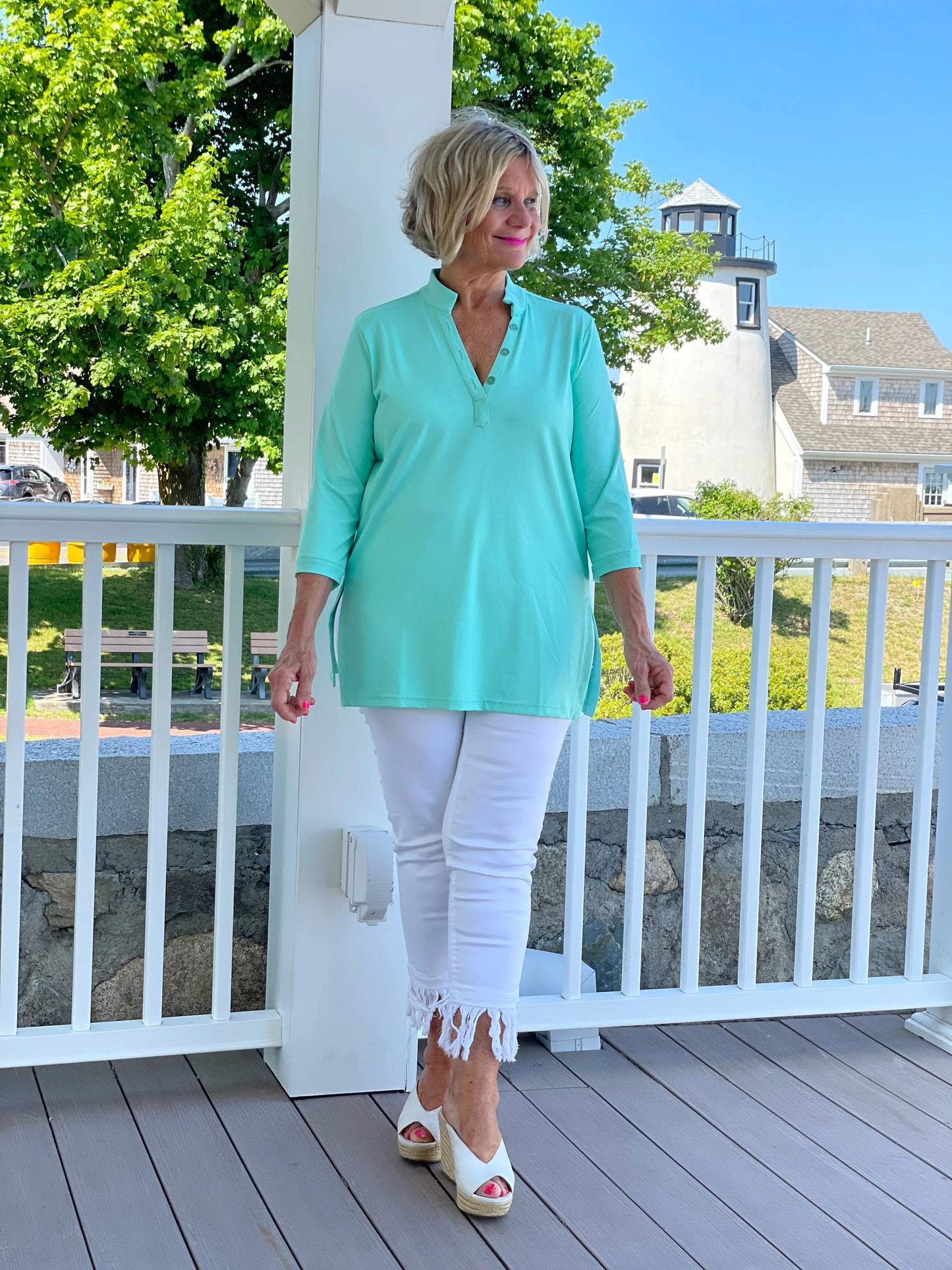 SEAGLASS AQUA TUNIC