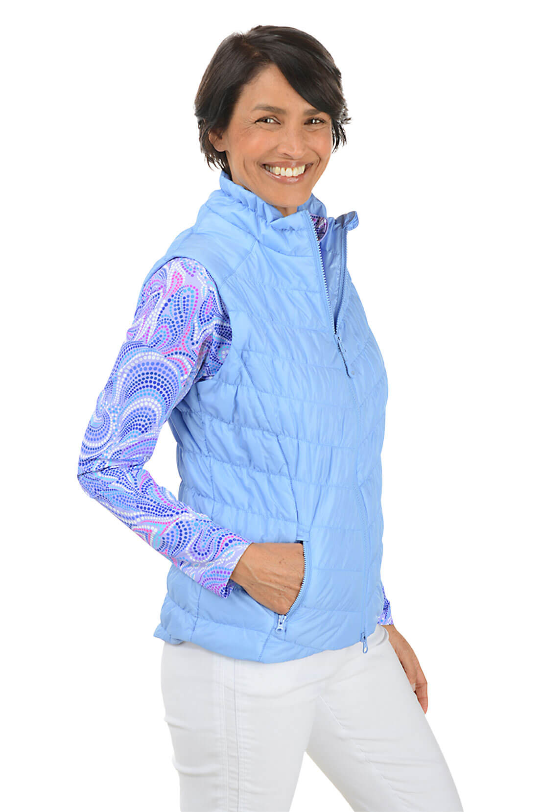 Zip-Front Puffer Vest