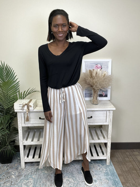 Easy Going Women's Flowy Striped Pants