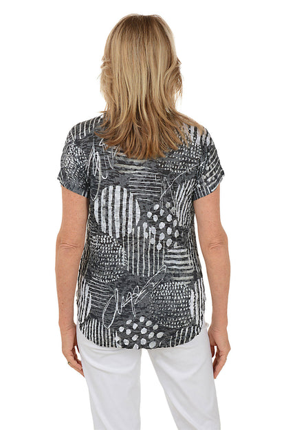 Zippy Crushed Slub Knit Tee