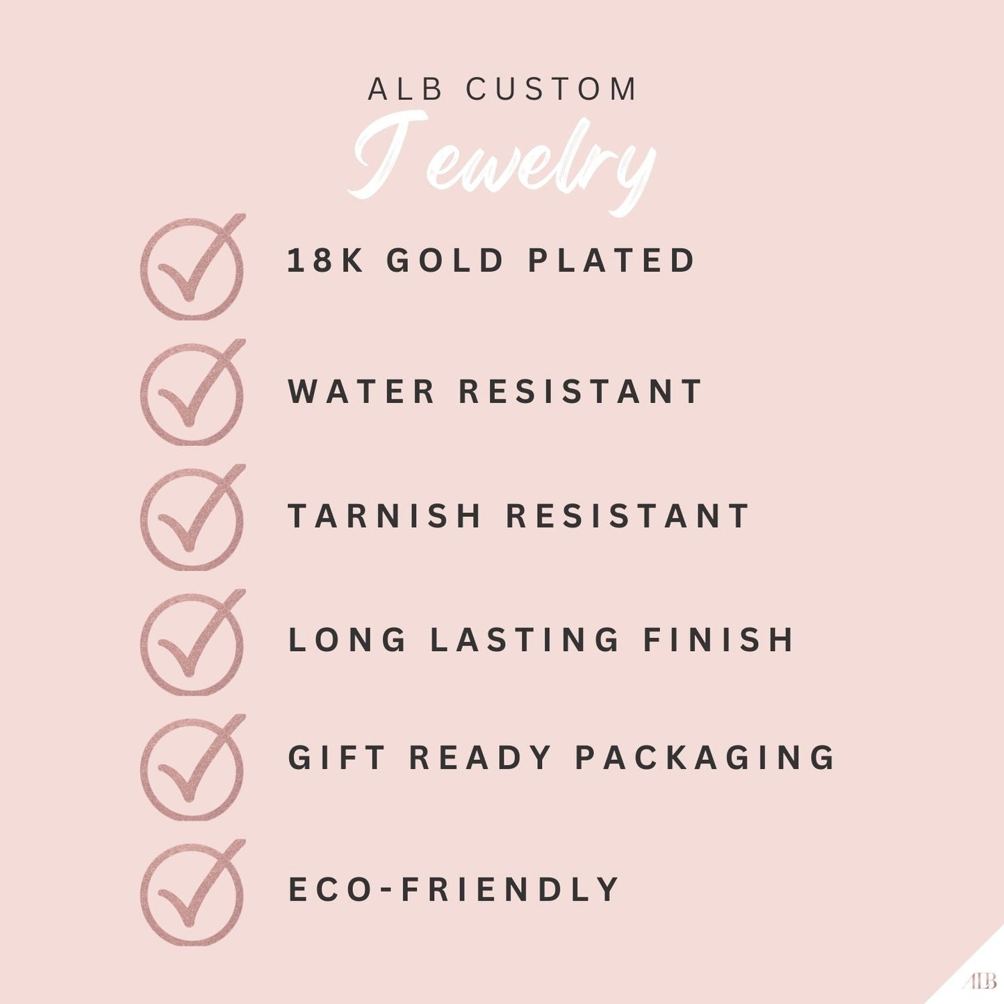 ALB Custom Gold U-Shaped Hoop Earrings