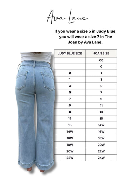The Joan Super High-Rise Tummy Control Wide Leg Jeans