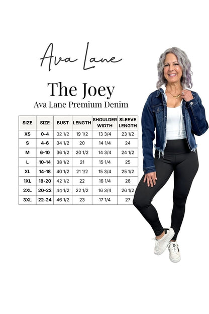 The Joey Hooded Raw Hem Denim Jacket