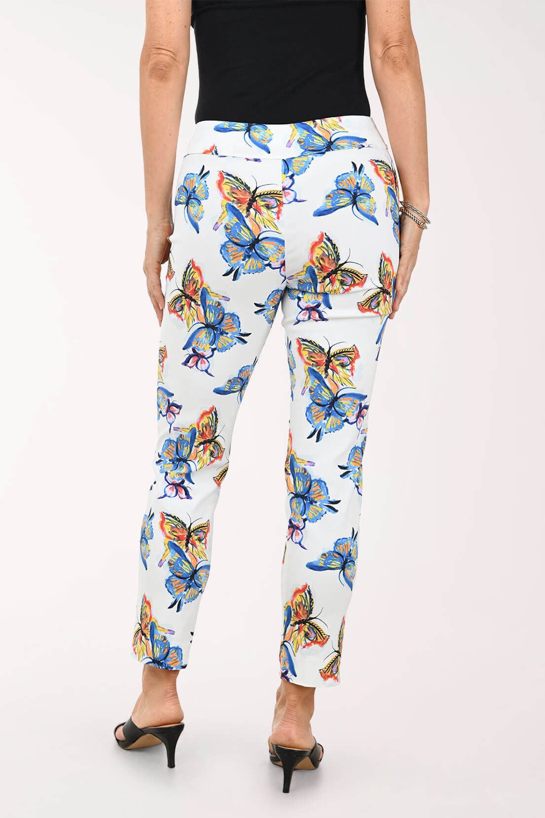 Two Butterflies Pull-On Ankle Pant