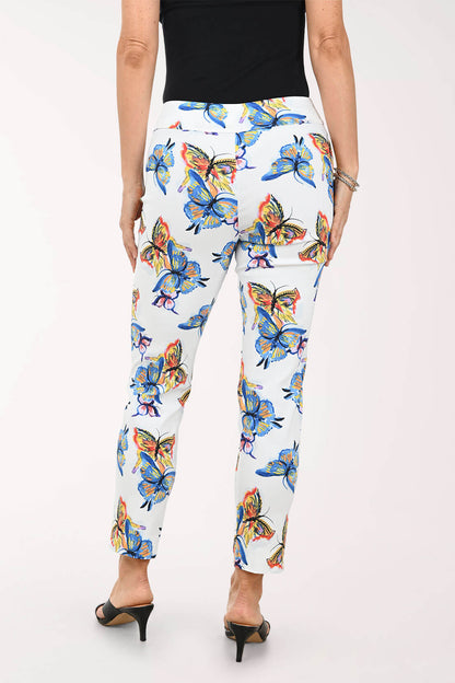Two Butterflies Pull-On Ankle Pant