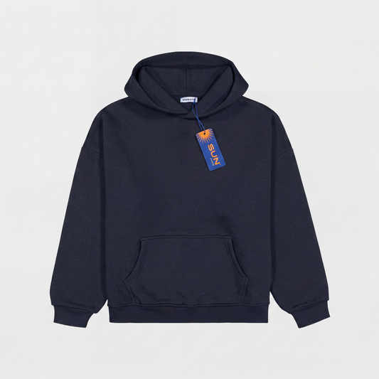 Men's Crop Pullover Hoodie Black