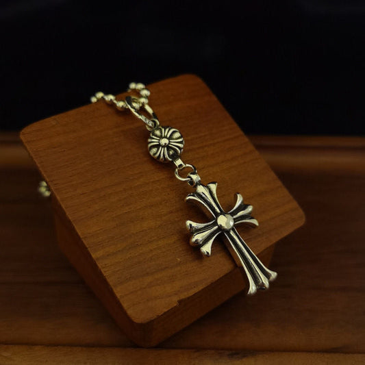 Chrome Hearts Necklace Vintage Cross Necklace Same for Men and Women