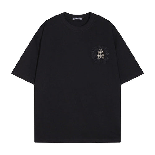 CHH Chrome Heart T Shirts Crowe T-Shirt Summer Short Sleeve Street Hip Hop