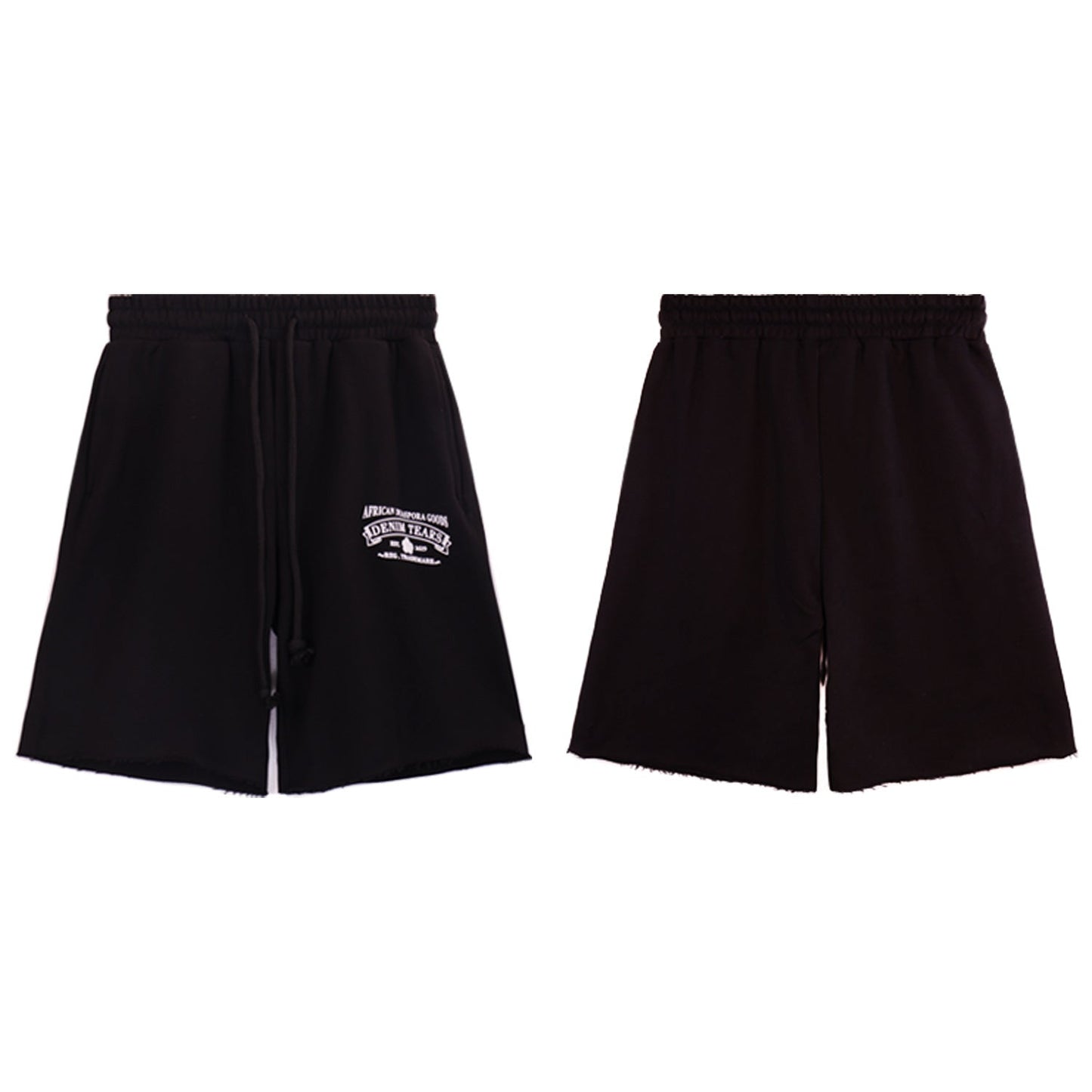 Denim Tears Outfit:T Shirt/Shorts (Separate Purchase Options) Short Sleeve T-shirt Men and Women Sports Shorts Suit