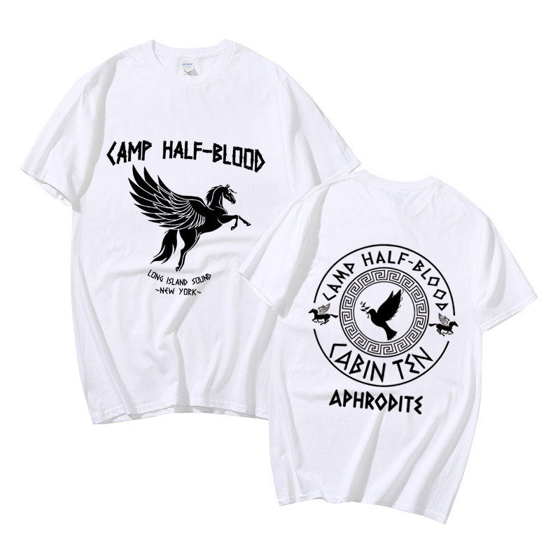Camp Half Blood Graphic Print T-shirt Summer Men Women Fashion