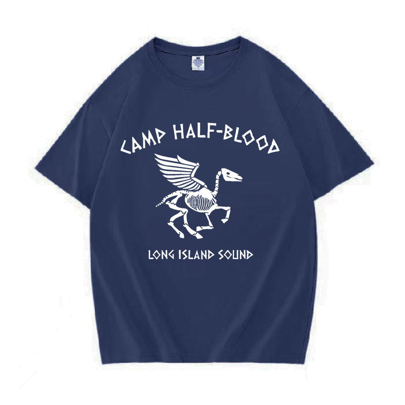 Camp Half Blood Long Island Sound Skull Percy Jackson T Shirt