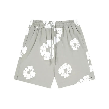 Denim Tears Outfit:T Shirt/Shorts (Separate Purchase Options) Shirt Loose Shorts Men and Women Casual Suit