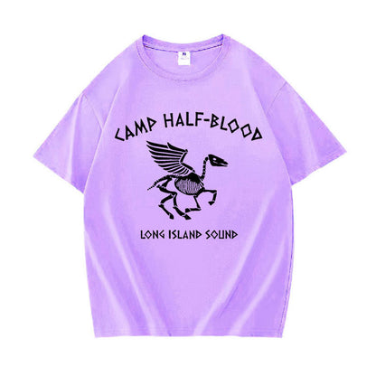 Camp Half Blood Long Island Sound Skull Percy Jackson T Shirt