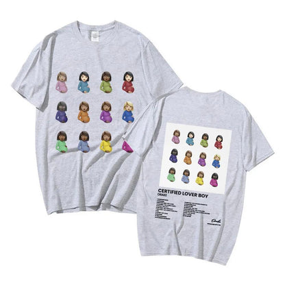 Certified Lover Boy Album Print T-shirt Awesome Hip Hop Rapper
