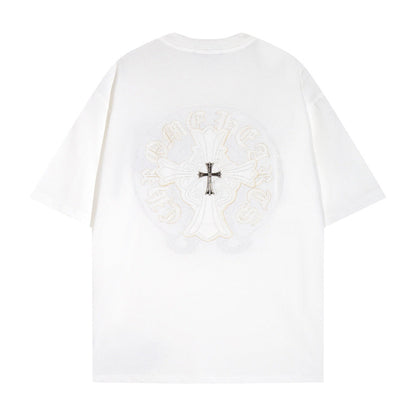CHH Chrome Heart T Shirts Crowe T-Shirt Summer Short Sleeve Street Hip Hop