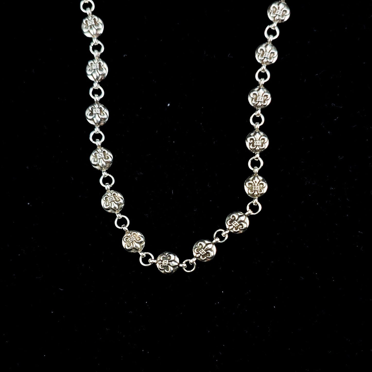 Chrome Hearts Necklace Cross Ball Men's and Women's Rough