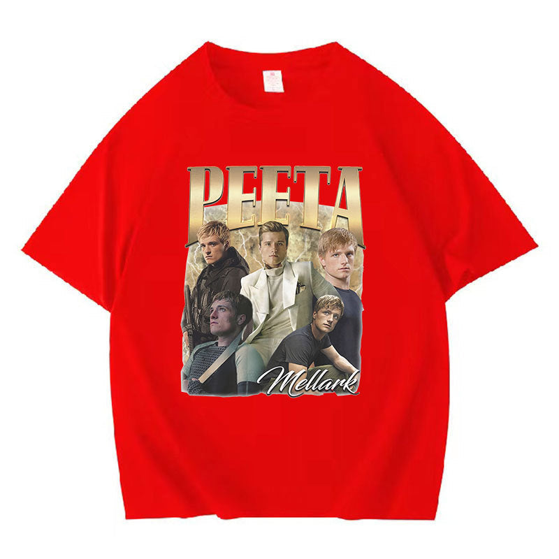 Classic Peeta Mellark Josh Hutcherson Graphic T-Shirt Men's