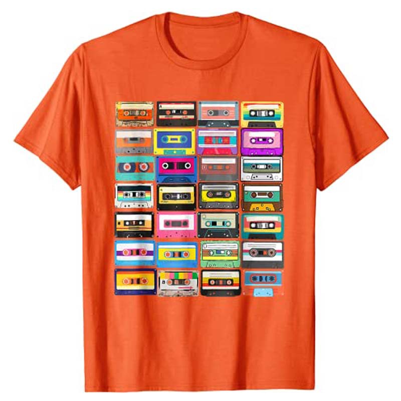 Cassette Mixtape Retro 1980s 1990s Music Vintage Graphic