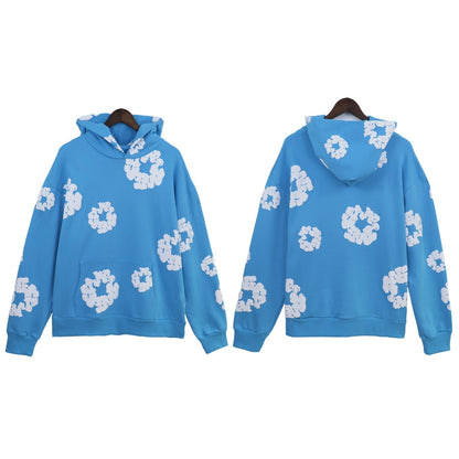Denim Tears Outfit:Hoodie/Sweatpants (Separate Purchase Options) Autumn Winter Couple Suit Sweatshirt Trousers