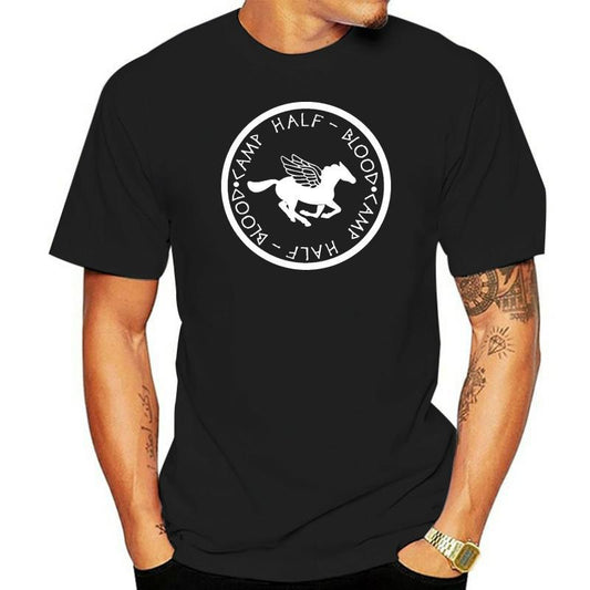 Camp Half Blood Logo ManT-Shirt T Shirts Short Sleeve Leisur