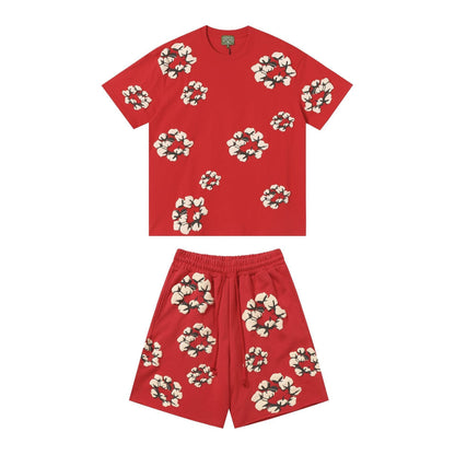 Denim Tears Shirt/Shorts (purchased Separately) Foam Print Short Sleeve T-Shirt