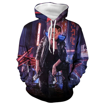 Cyberpunk 2077 Hoodie Samurai Hoodie Sweater