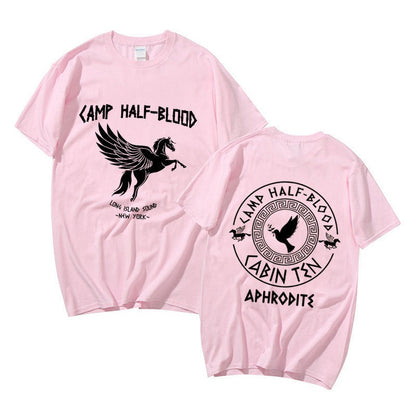 Camp Half Blood Graphic Print T-shirt Summer Men Women Fashion