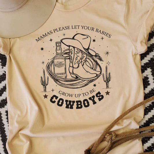 Denim Graphic T-Shirt Vintage Western