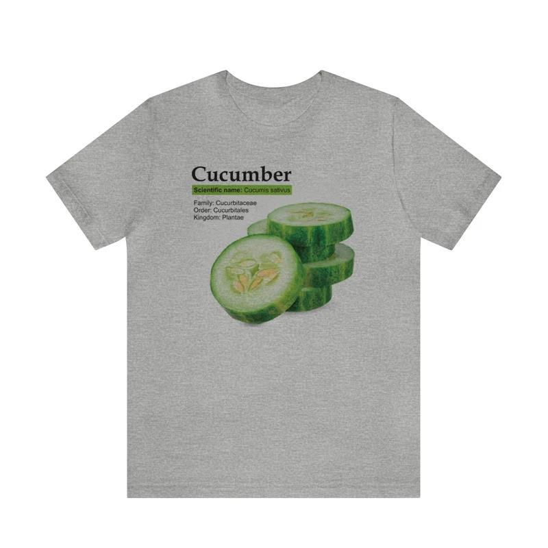 Cucumber Retro Fashion Streetwear T-Shirts Women Oversized