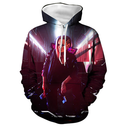 Cyberpunk 2077 Hoodie Samurai Themed Hoodie Sweatshirt Surrounding the Game