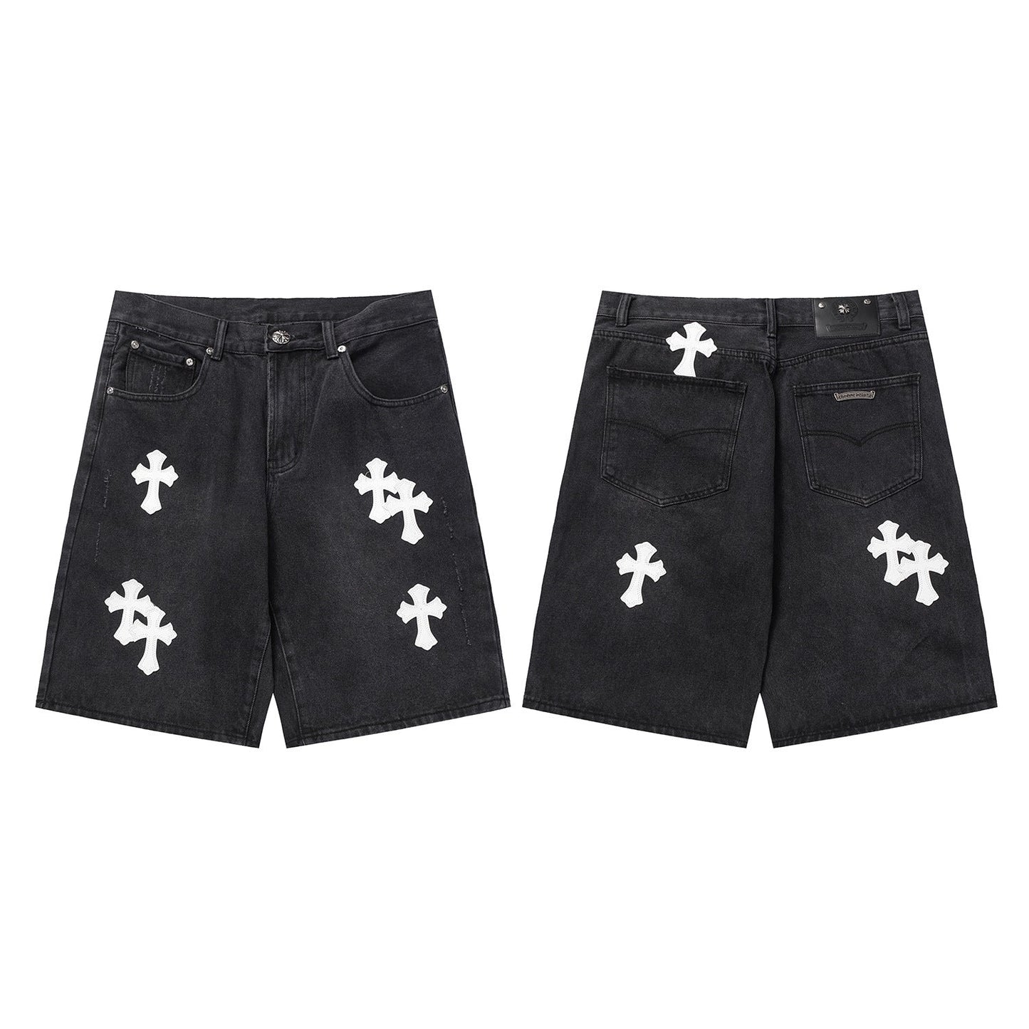 CHH Chrome Hearts Jeans Unisex Casual Loose Jeans